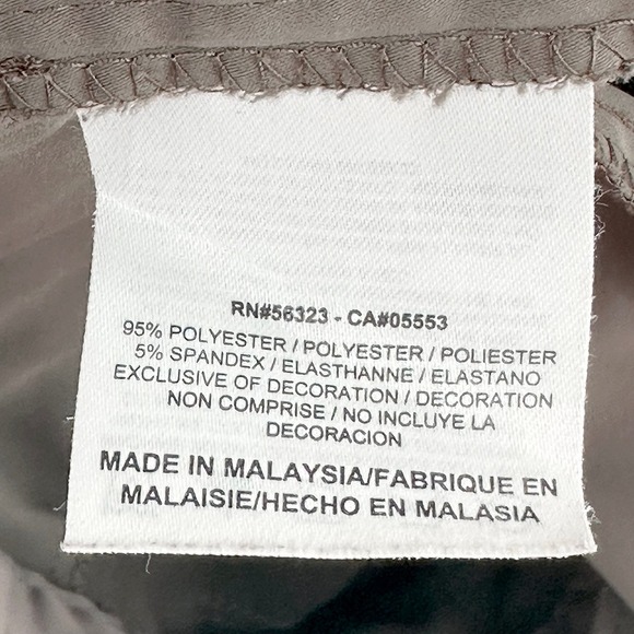 NIKE GOLF Dri-Fit Plaid Straight Leg Golf Pants • Women's‎ size 2 • khaki, gray - Picture 7 of 7